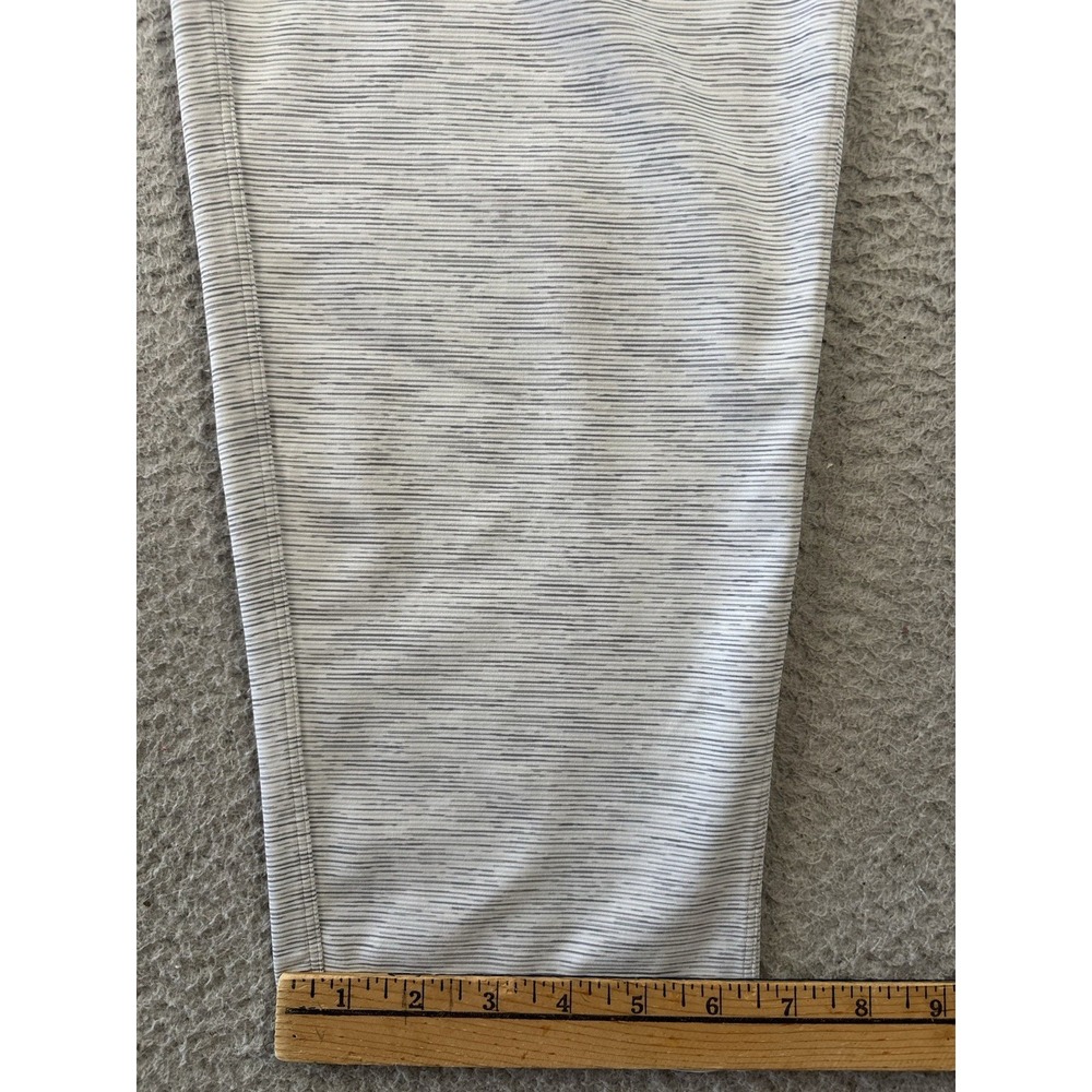 Lululemon On The Fly Luxtreme Pants Womens 8 Battleship Gray Stripes‎ Straight - Picture 4 of 10